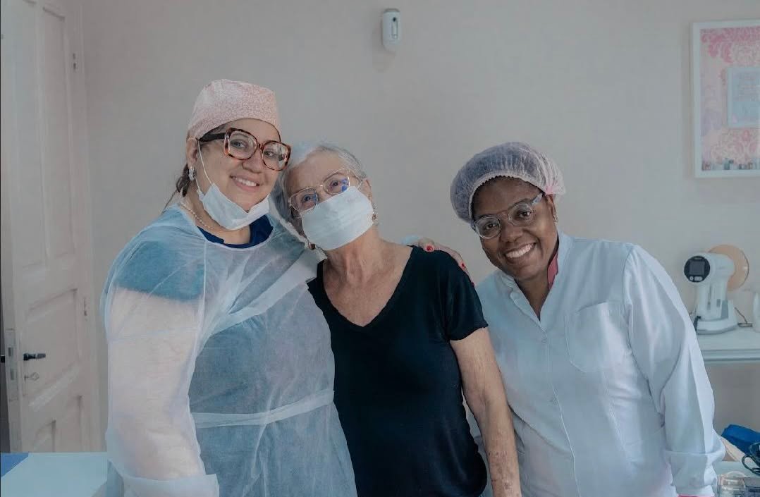 Dra. Fernanda com paciente